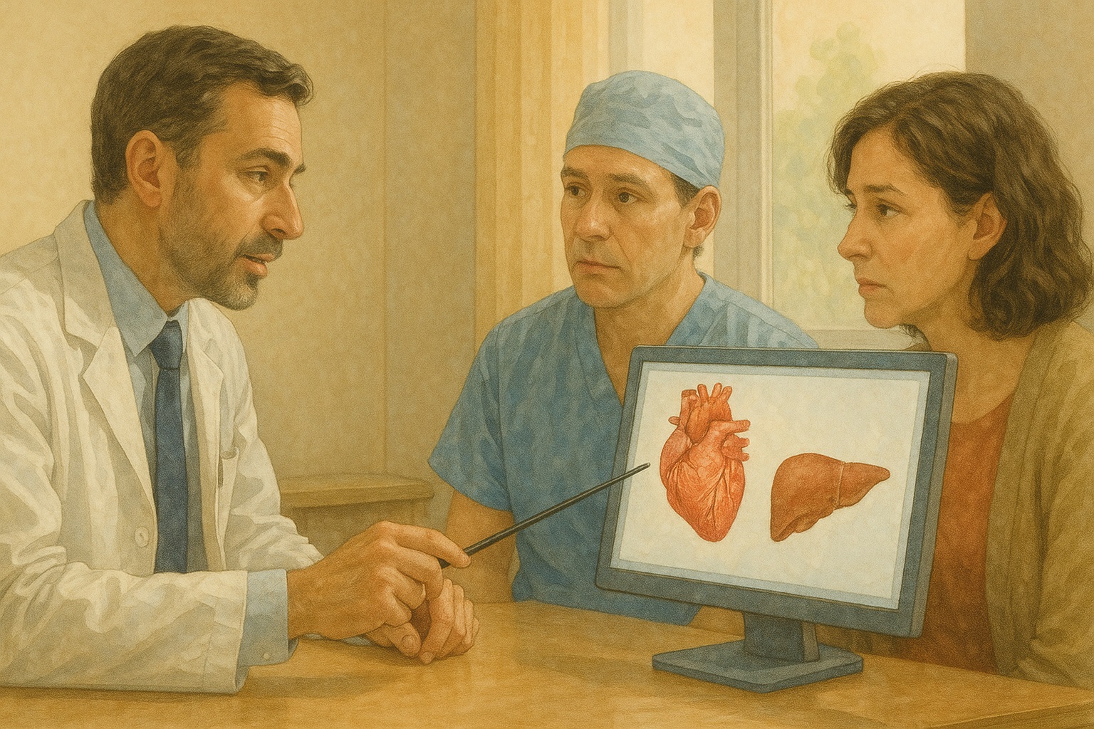 �ǻ簡 ȯ�ڿ��� ���� ���ؼ� �������ִ� �̹���.